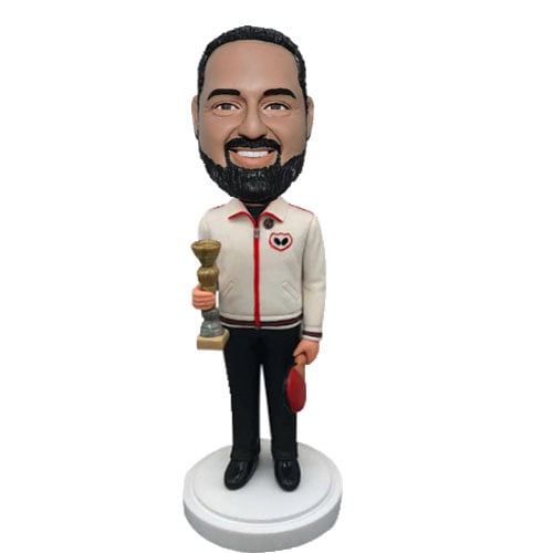 Custom bobbleheads with trophies